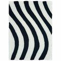 United Weavers Of America 5 ft. 3 in. x 7 ft. 2 in. Finesse Streamer Black Rectangle Area Rug 2100 21670 58